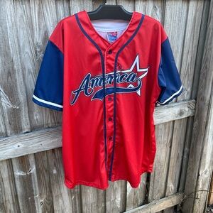 USA Drinking Team America Land Of The Free 76 Baseball Jersey men's size 2XL